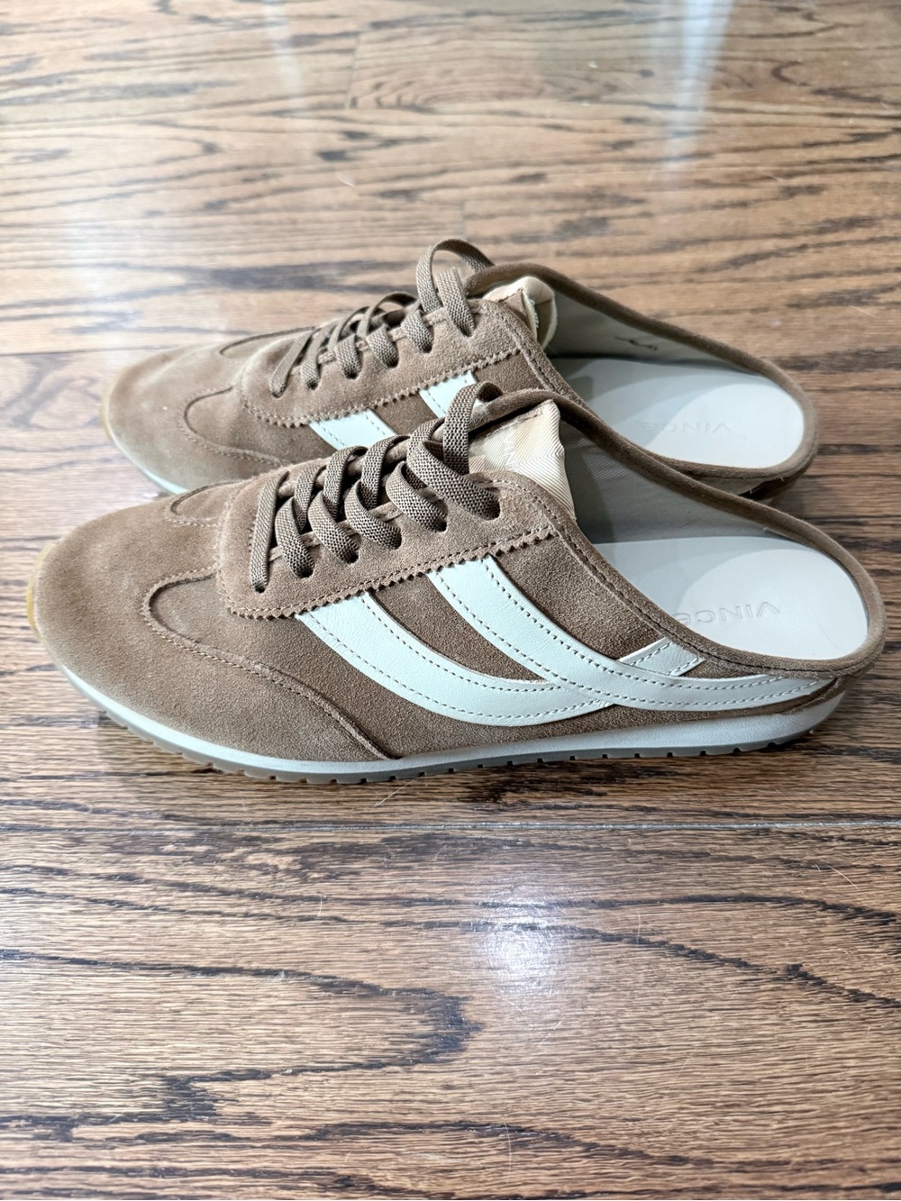 Vince Oasis Slim Runner Mule Sneakers, Sand W9.5